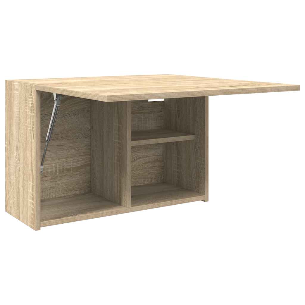 Meuble mural de salle de bain chêne Sonoma 60x25x40 cm matériau bois