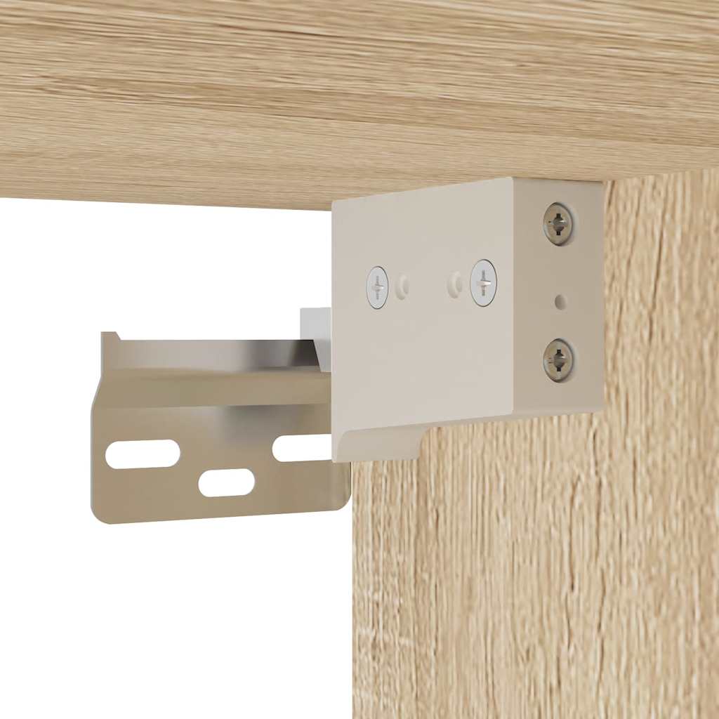 Meuble mural de salle de bain chêne Sonoma 60x25x40 cm matériau bois