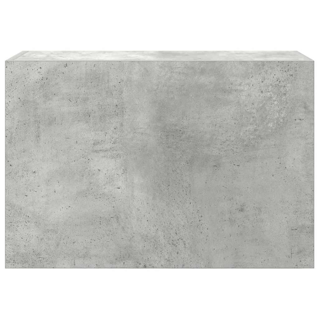 Bathroom Wall Cabinet Concrete Grey 60x25x40 cm Wood Material
