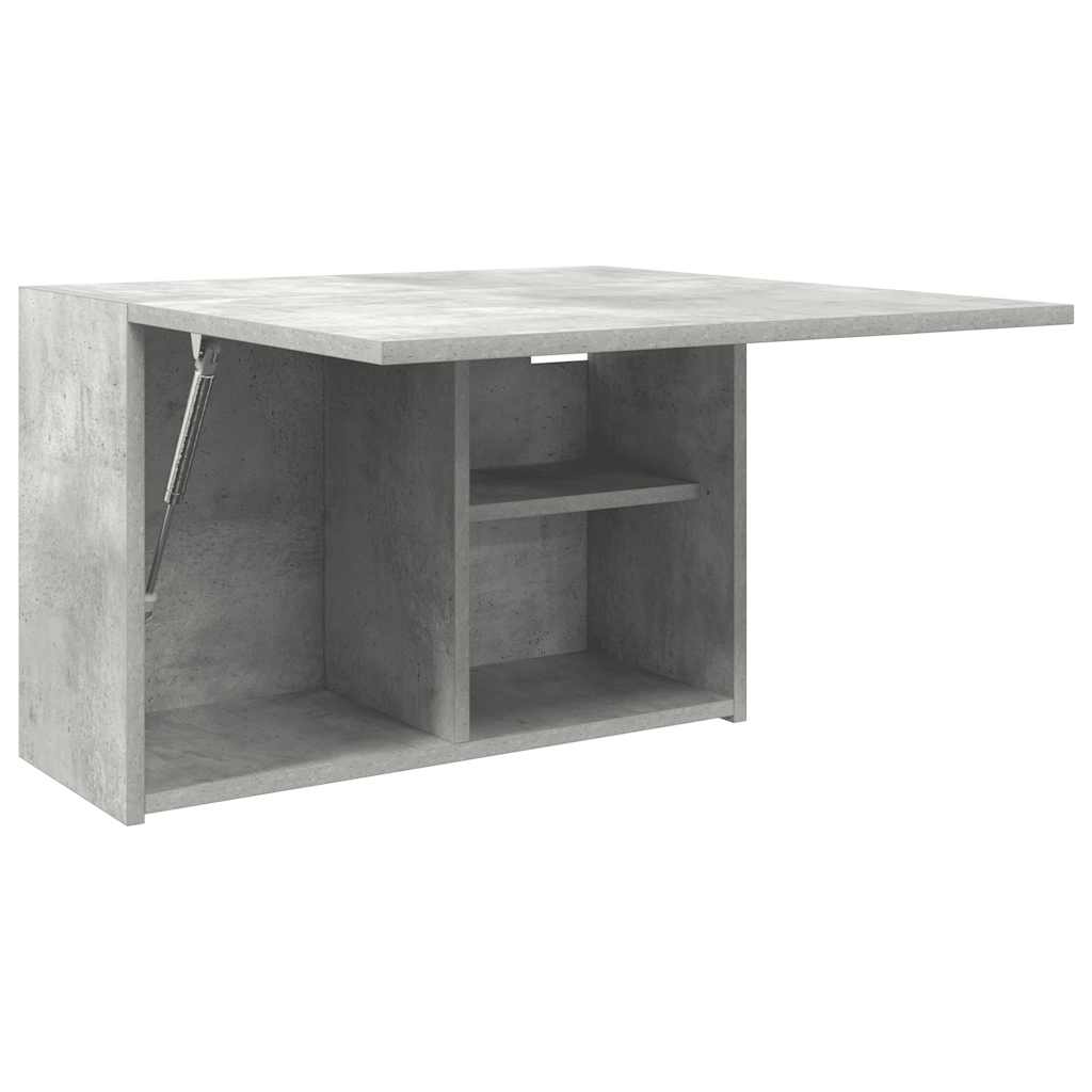 Bathroom Wall Cabinet Concrete Grey 60x25x40 cm Wood Material