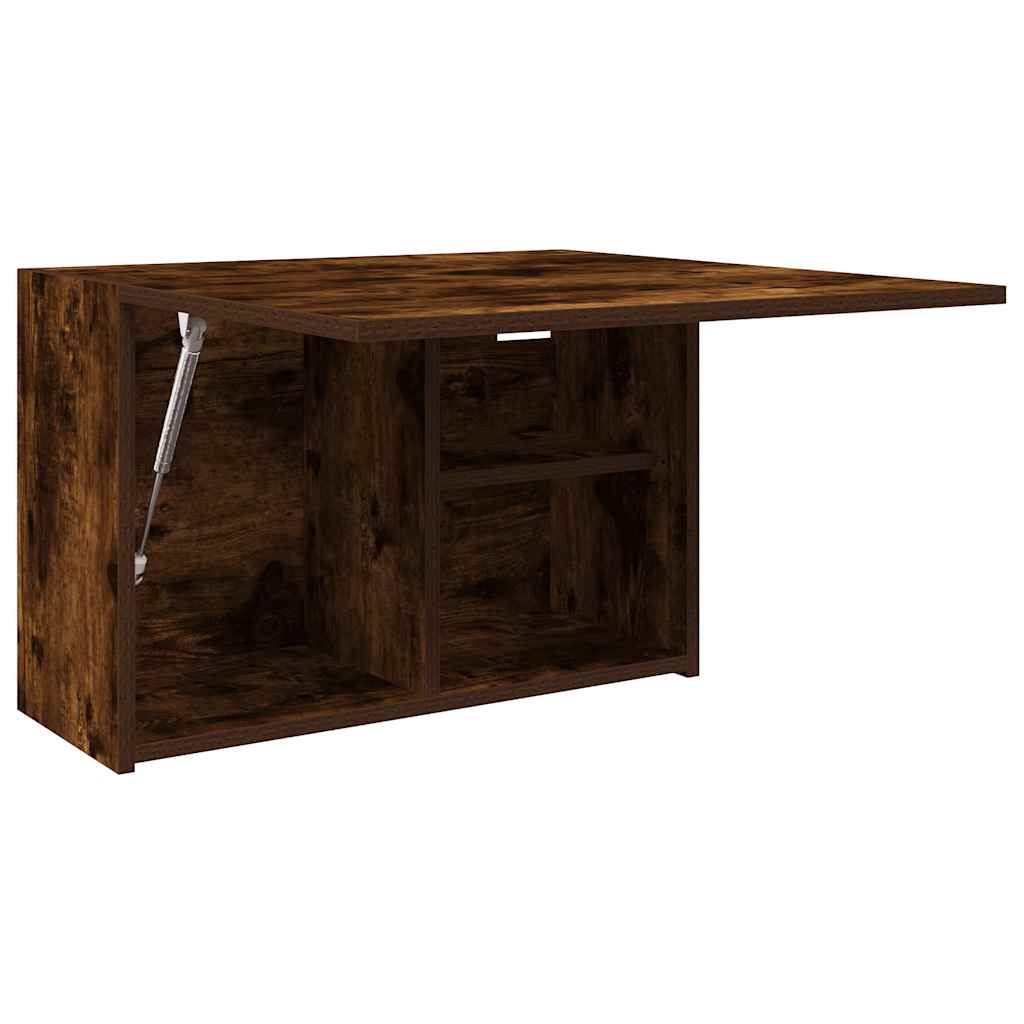 Armoire murale de salle de bain chêne fumé 60x25x40 cm matériau bois