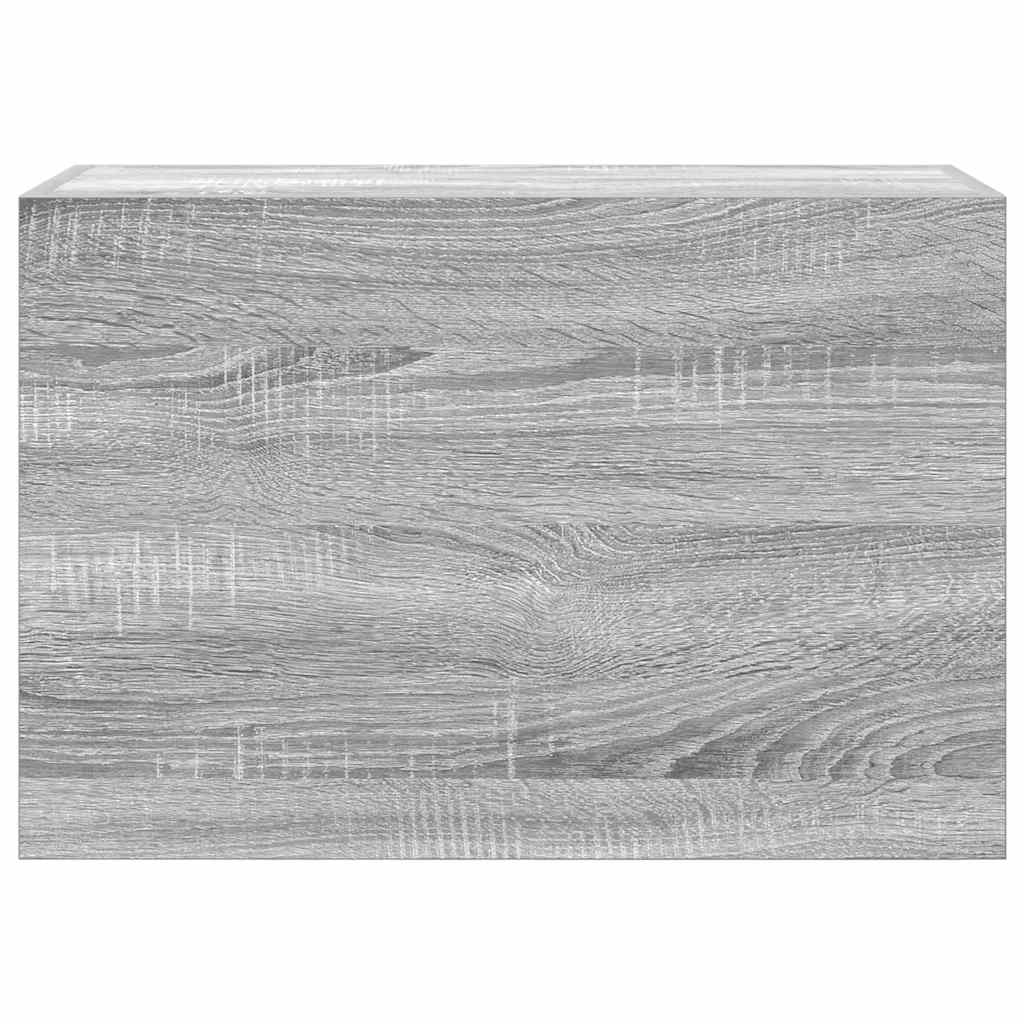 Bathroom Wall Cabinet Gray Sonoma 60x25x40 cm Wood Material