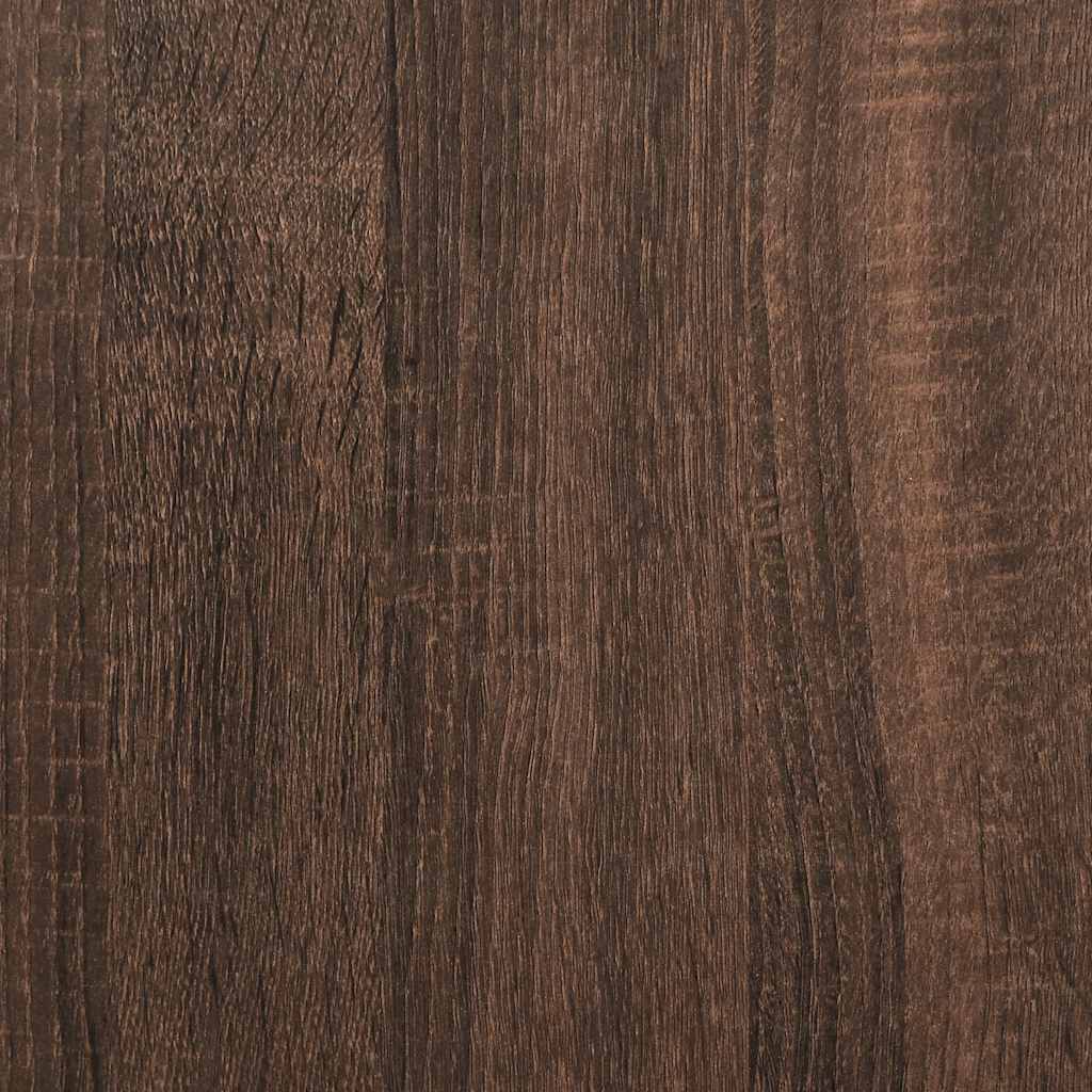 Armoire murale de salle de bain aspect chêne marron 60x25x40 cm matériau bois