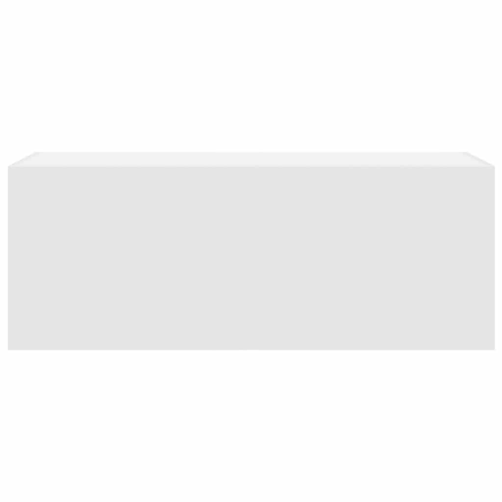 Armoire murale de salle de bain blanche 80x25x40 cm en bois