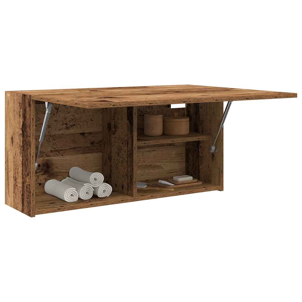 Bathroom wall cabinet old wood look 80x25x40 cm wood material