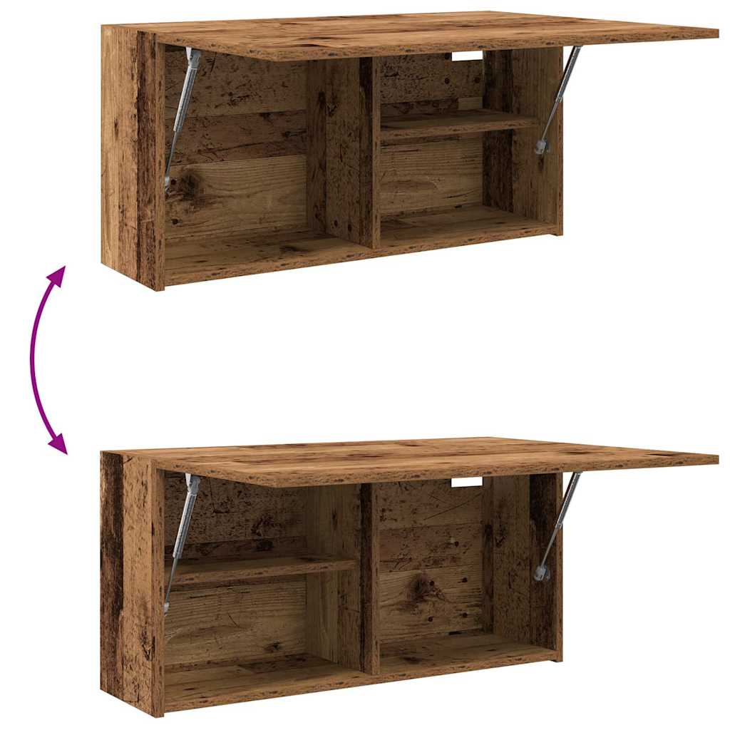 Bathroom wall cabinet old wood look 80x25x40 cm wood material