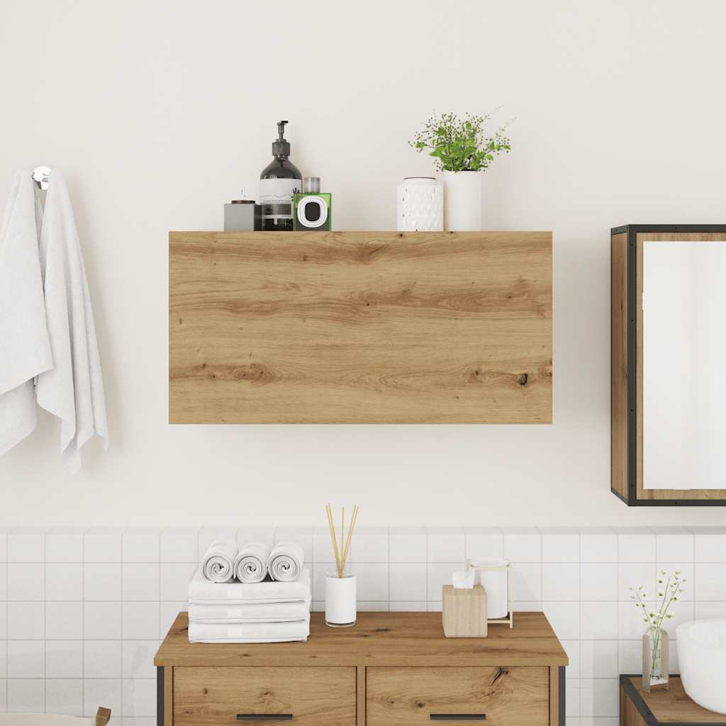 Bad-Wandschrank Artisan-Eiche 80x25x40 cm Holzwerkstoff