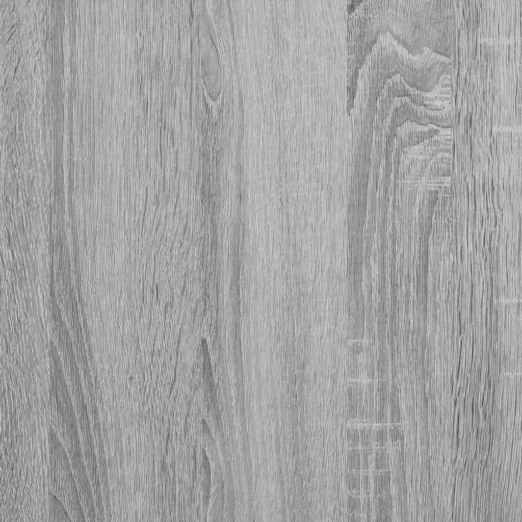 Bathroom Wall Cabinet Gray Sonoma 100x25x30 cm Wood Material