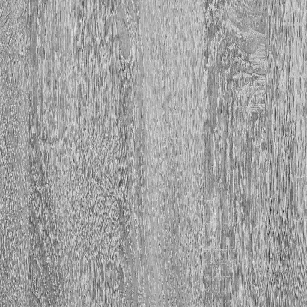 Bathroom Wall Cabinet Gray Sonoma 100x25x30 cm Wood Material