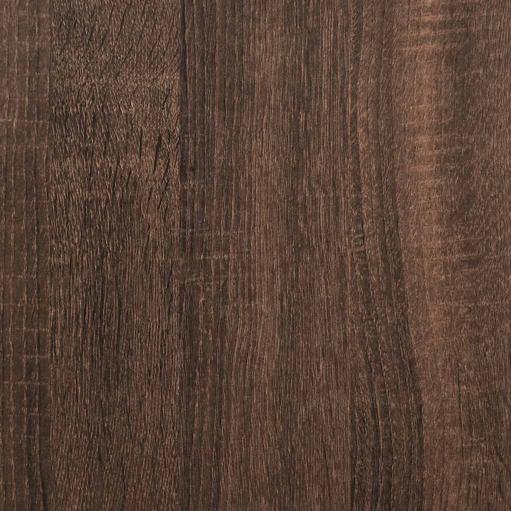 Armoire murale de salle de bain aspect chêne marron 100x25x30 cm matériau bois