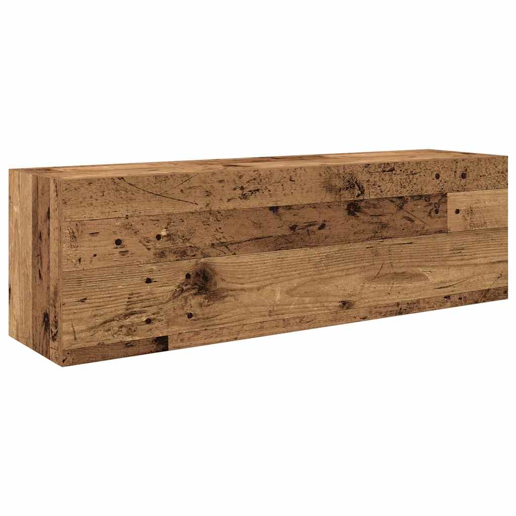 Bathroom wall cabinet old wood look 100x25x30 cm wood material