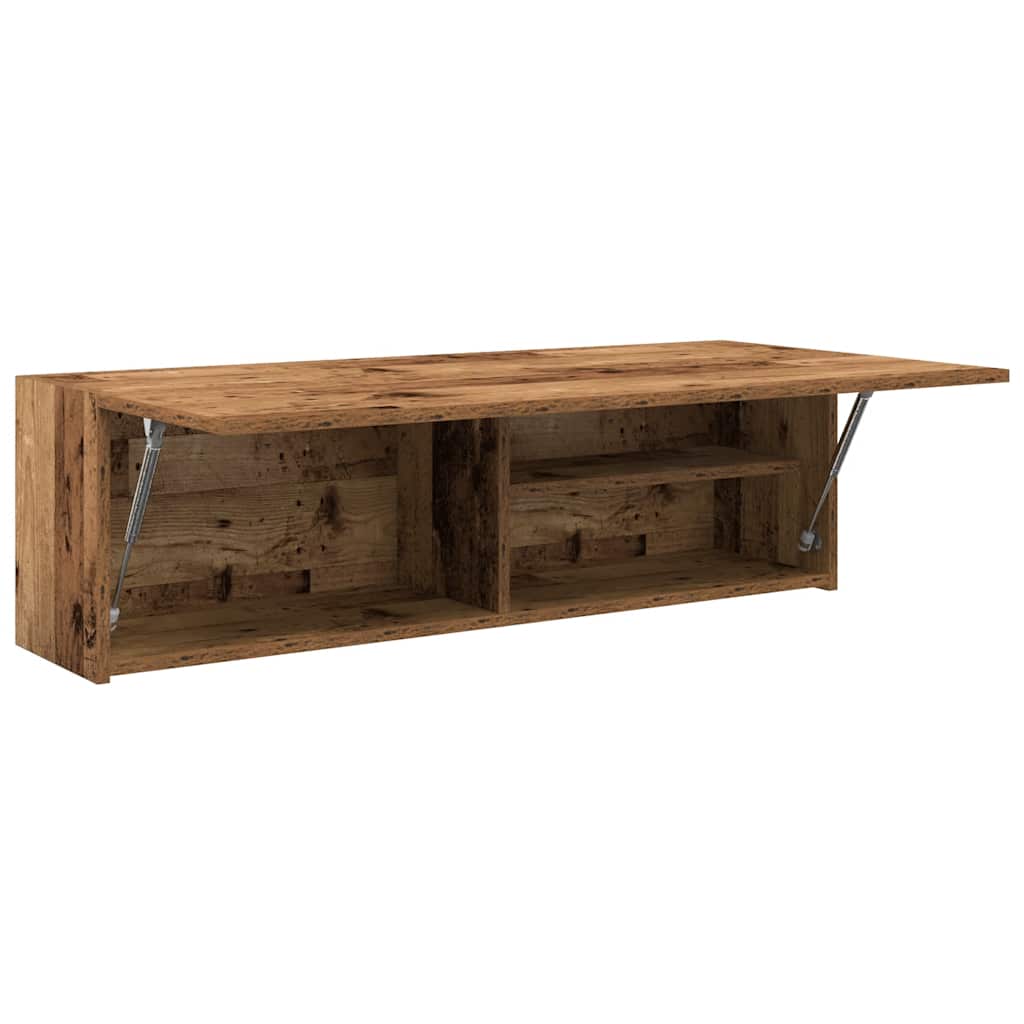 Bathroom wall cabinet old wood look 100x25x30 cm wood material