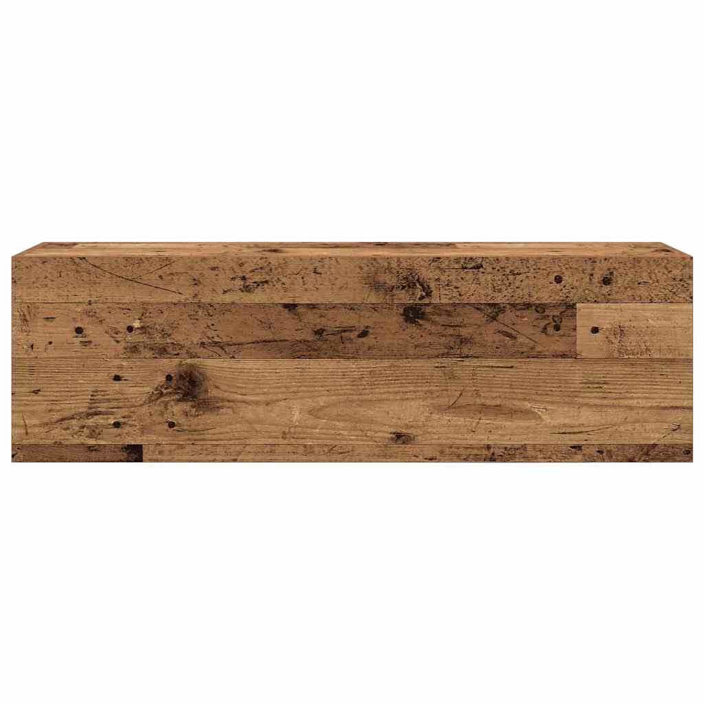 Bathroom wall cabinet old wood look 100x25x30 cm wood material