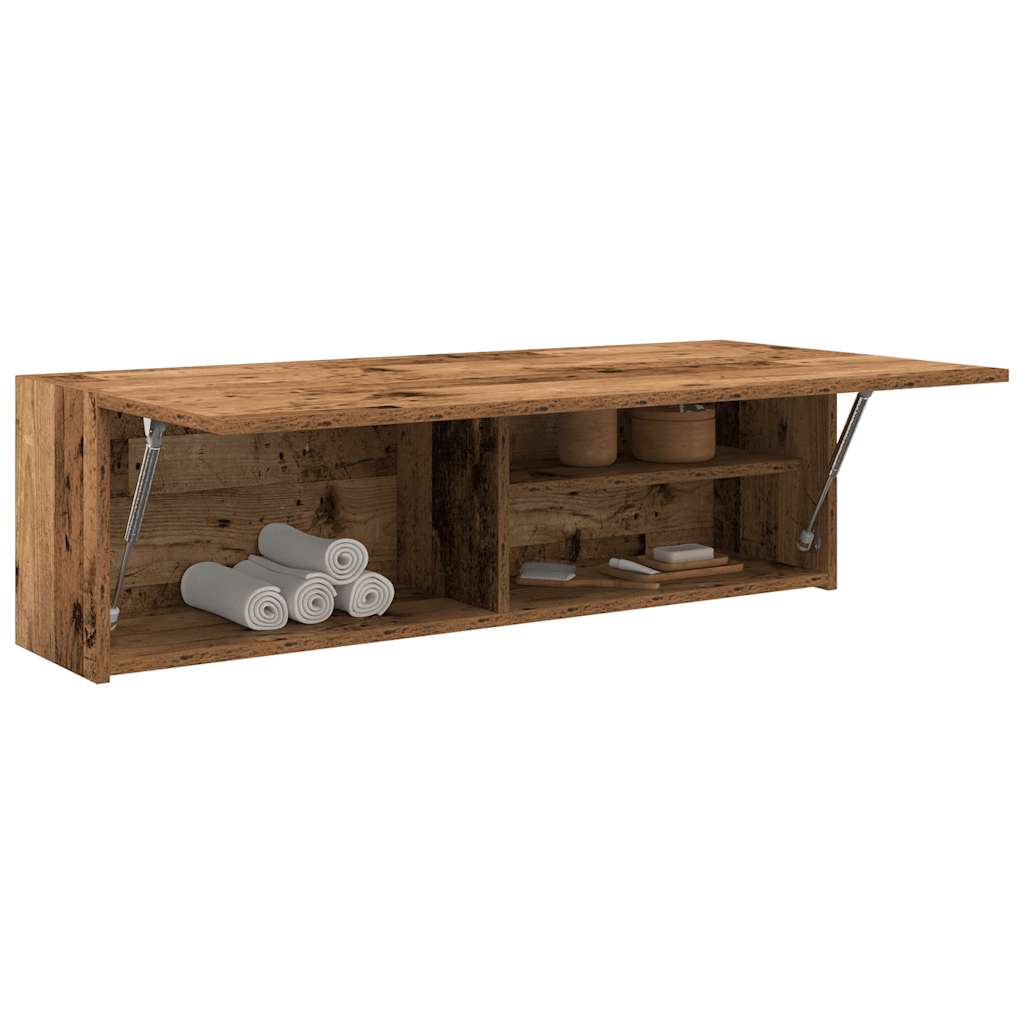 Bathroom wall cabinet old wood look 100x25x30 cm wood material
