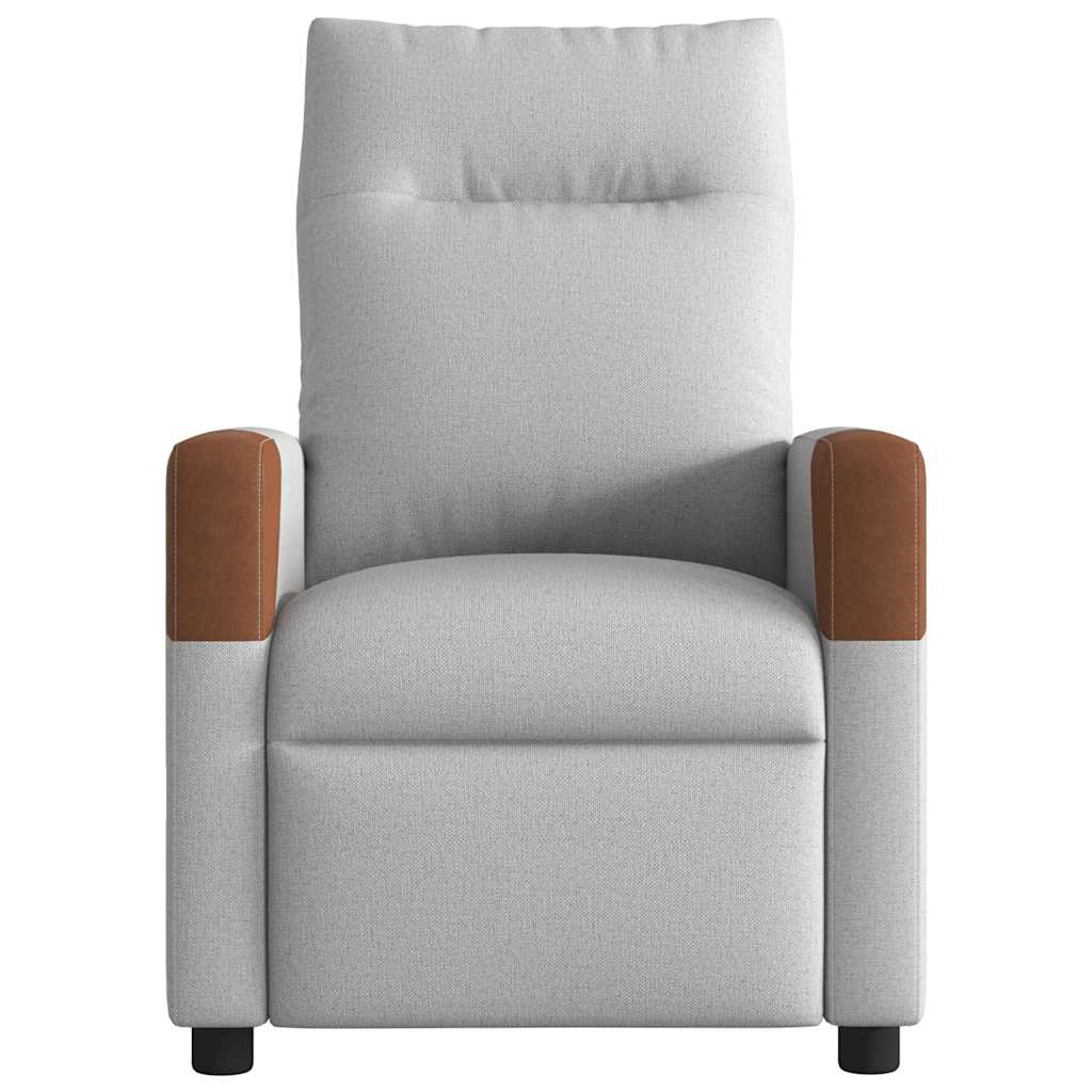 Fauteuil de massage en tissu gris nuage