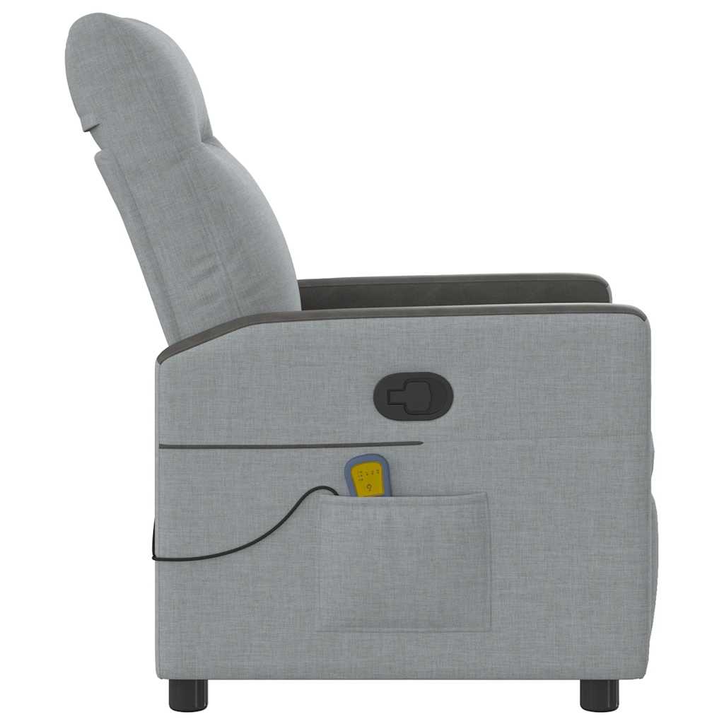 Fauteuil de massage tissu gris clair