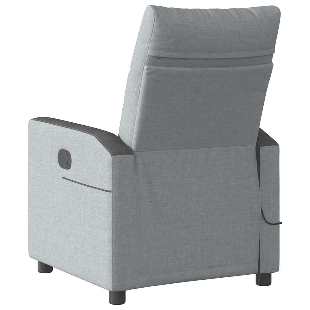 Fauteuil de massage tissu gris clair
