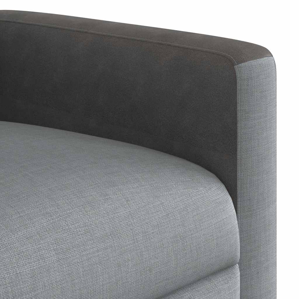 Fauteuil de massage tissu gris clair