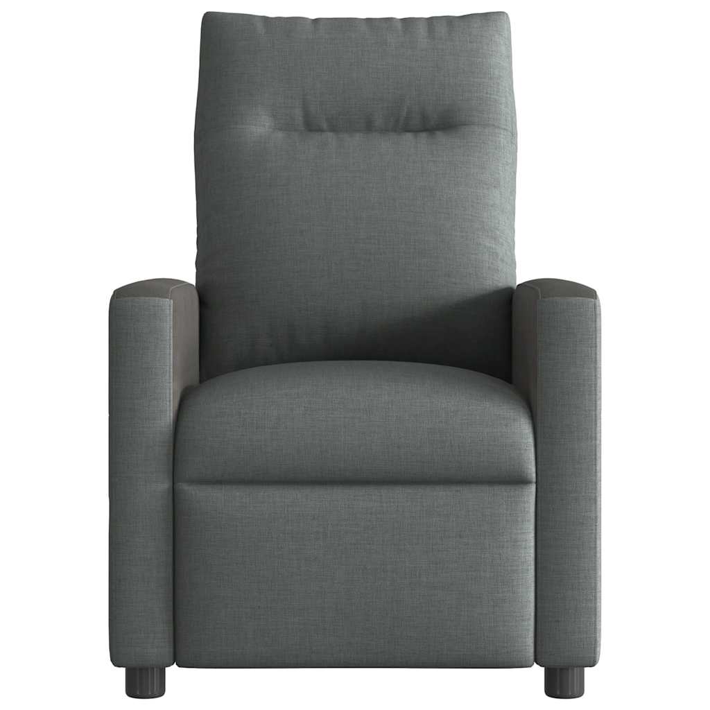 Fauteuil de massage tissu gris foncé