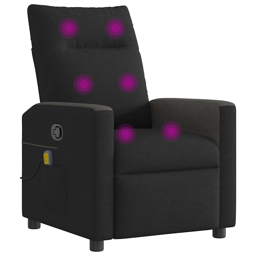 Fauteuil de massage tissu noir