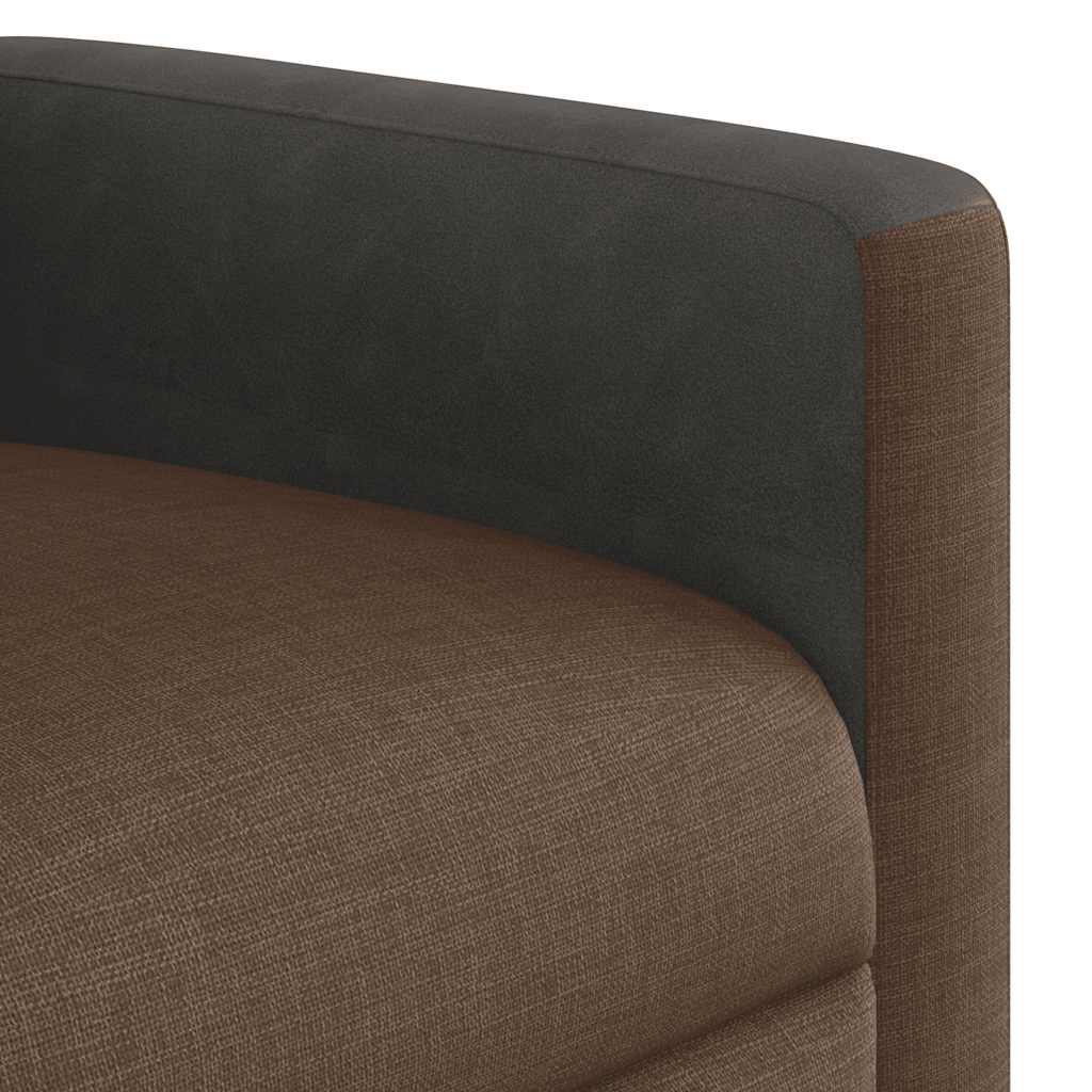 Fauteuil de massage tissu marron