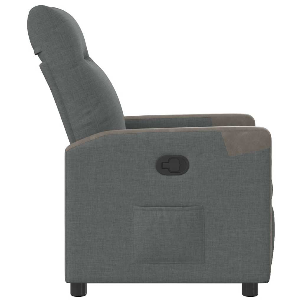 Relaxsessel Dunkelgrau Stoff