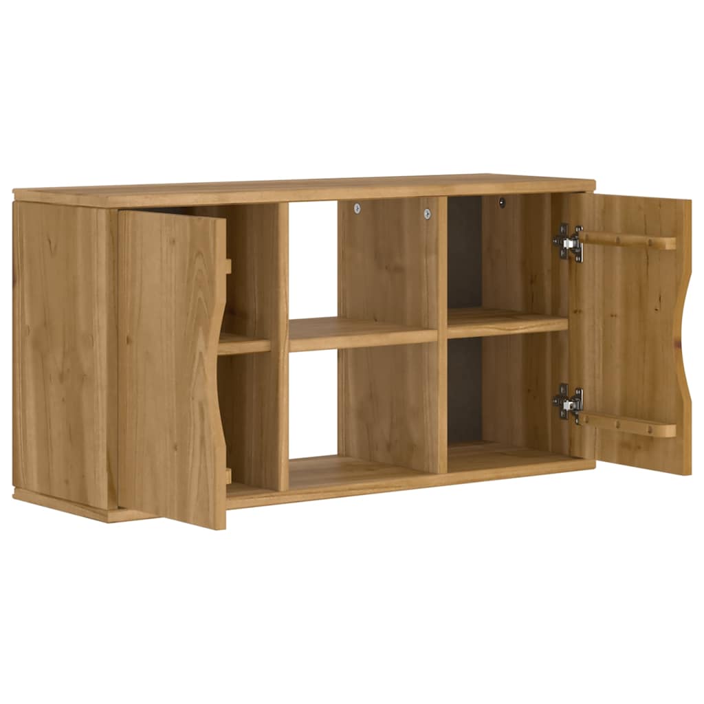 Meuble TV ODDA 79x24x40 cm en pin massif