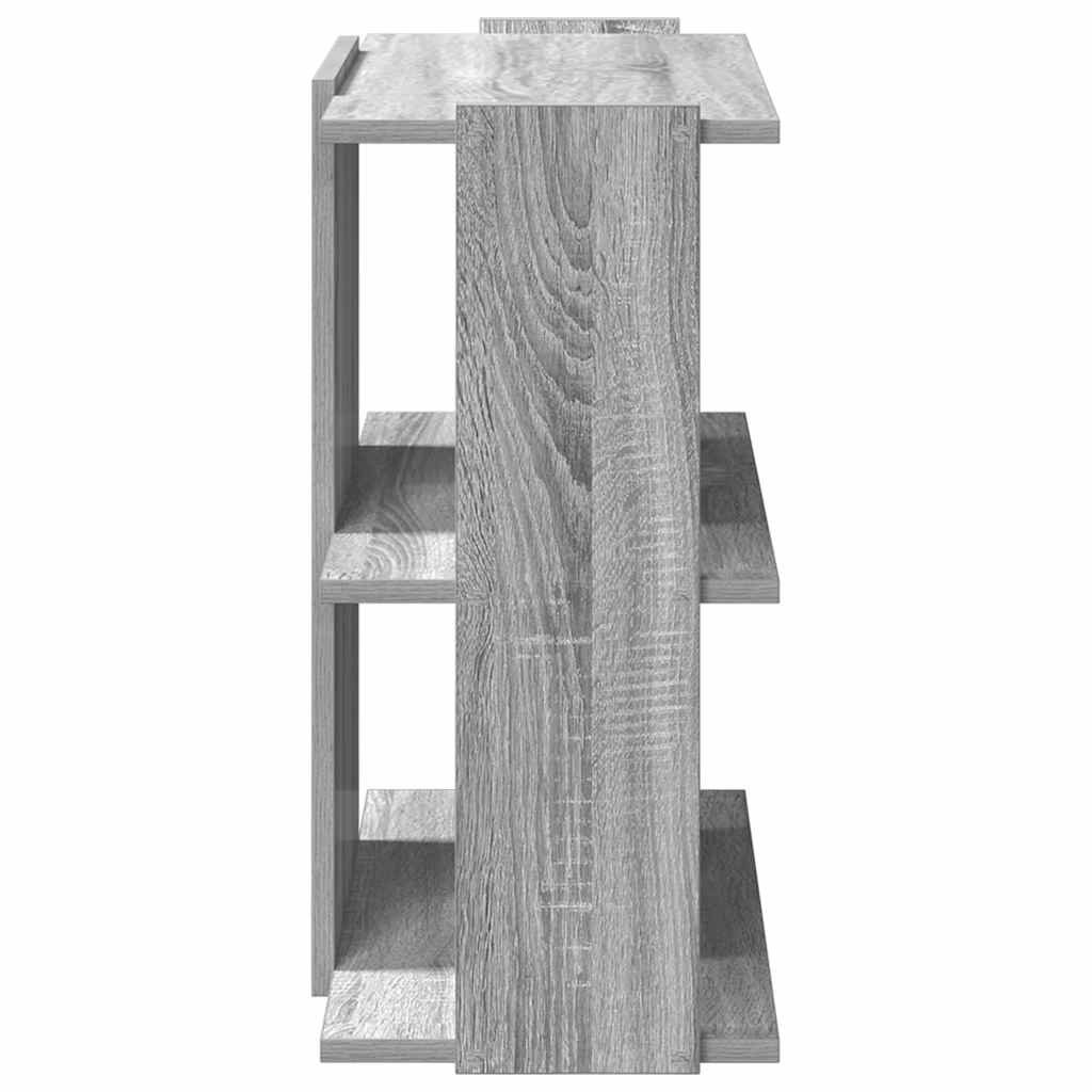 Bibliothèque 3 étagères Gris Sonoma 60x30x60 cm matériau bois