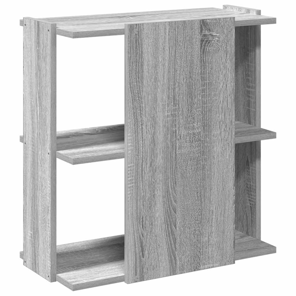 Bibliothèque 3 étagères Gris Sonoma 60x30x60 cm matériau bois