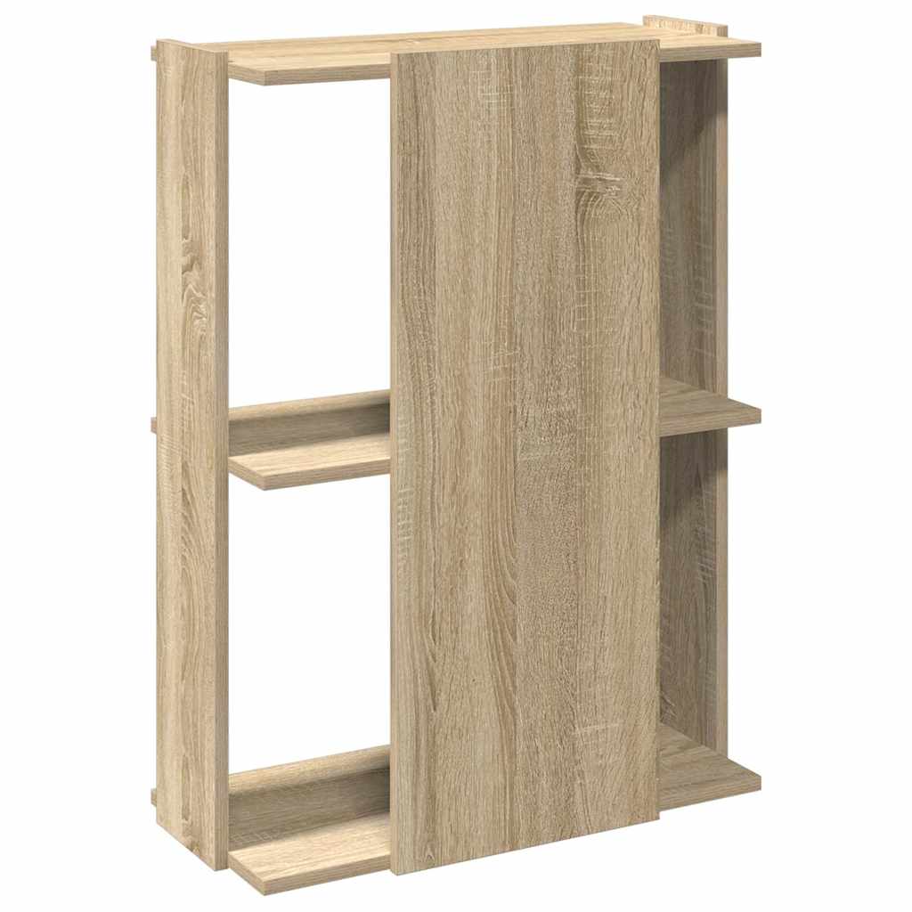 Bibliothèque 3 étagères en chêne Sonoma 60x30x80 cm matériau bois
