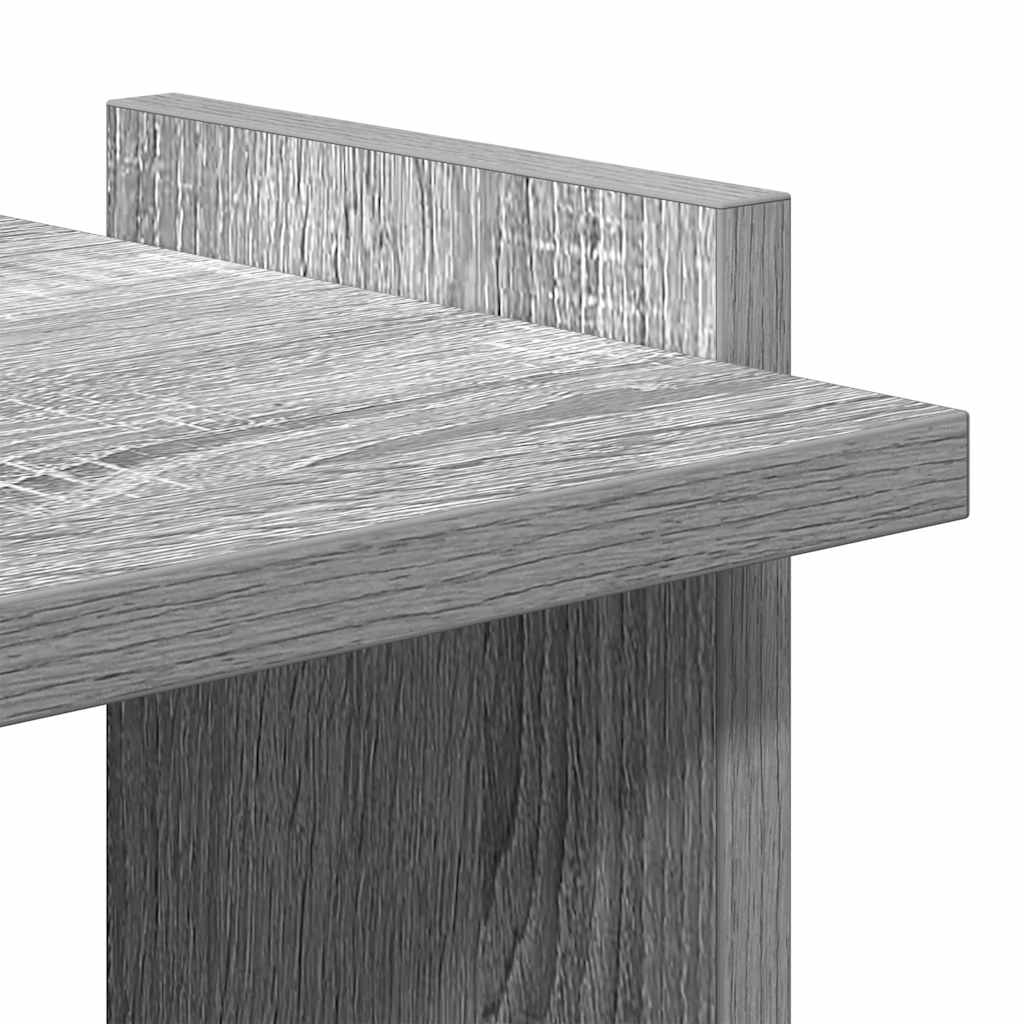 Bibliothèque 3 étagères Gris Sonoma 60x30x120 cm matériau bois