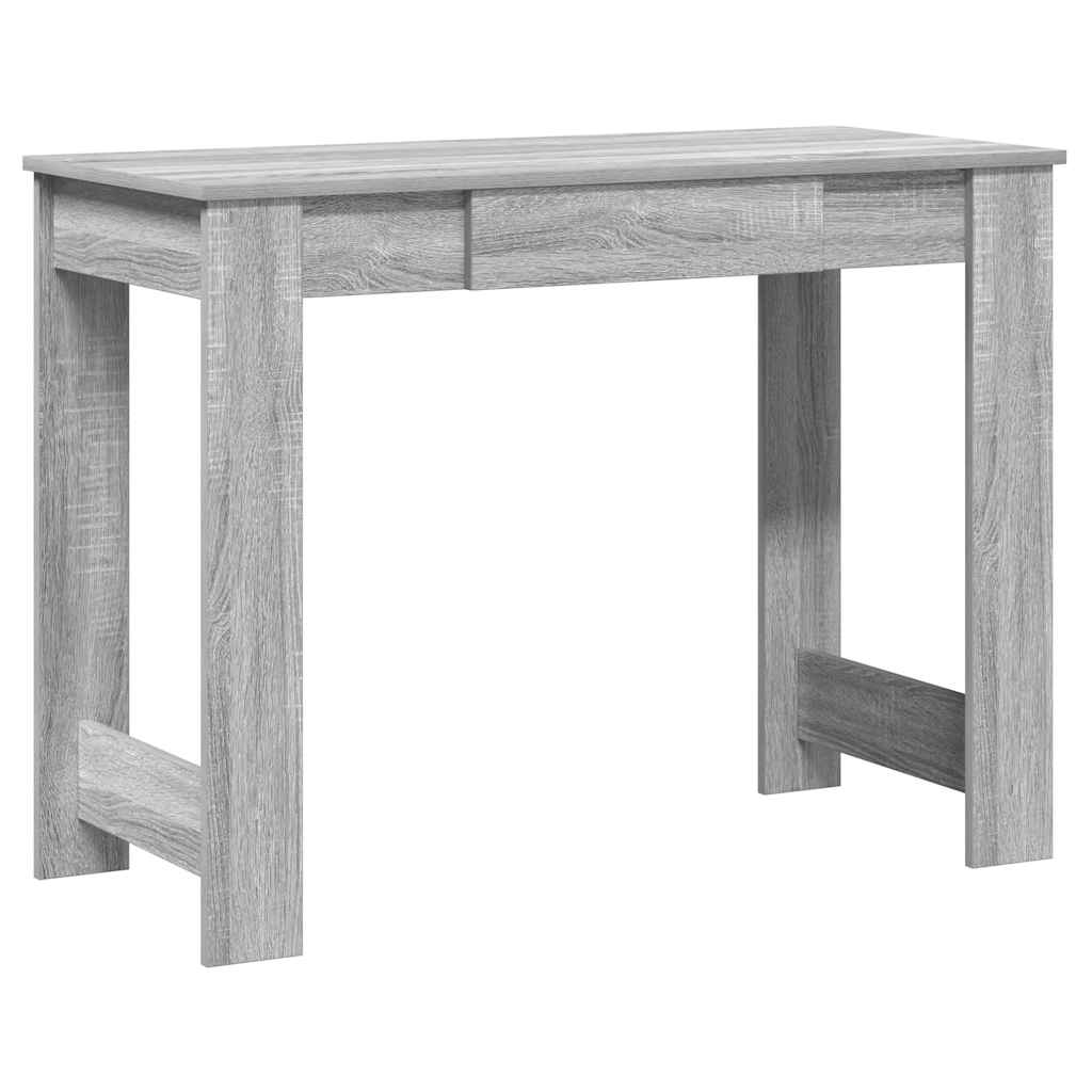 Bureau Gris Sonoma 100x45x75 cm en bois