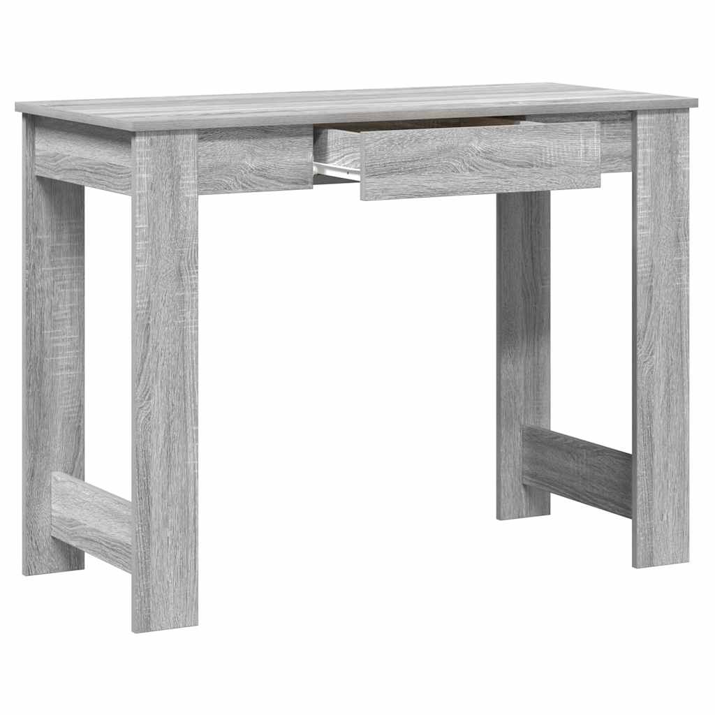 Bureau Gris Sonoma 100x45x75 cm en bois