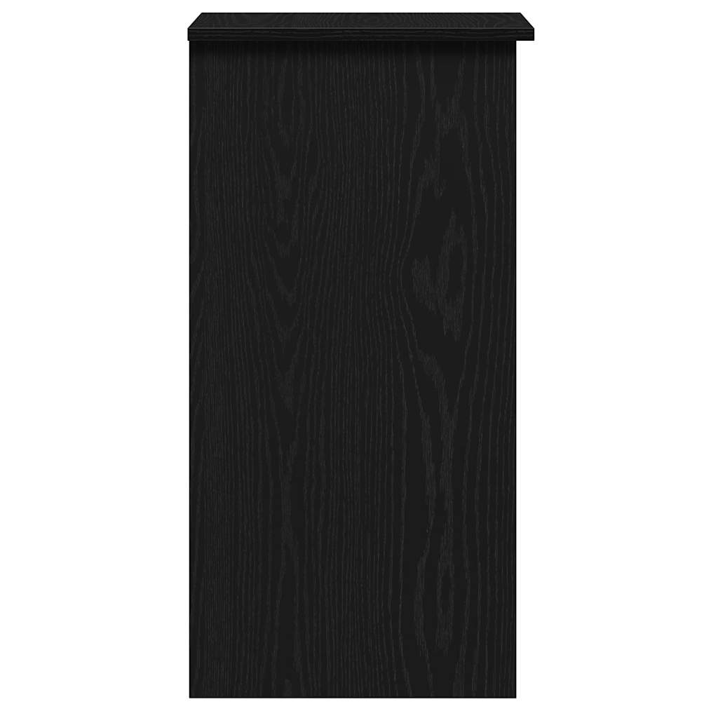 Bureau avec étagères noir 84x40x78 cm matériau à base de bois