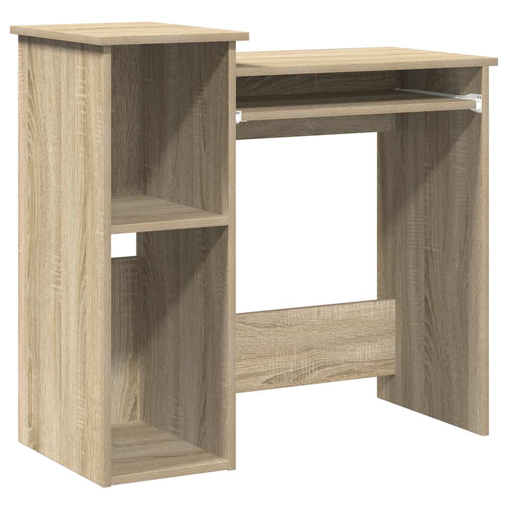 Bureau avec étagères en chêne Sonoma 84x40x78 cm matériau bois