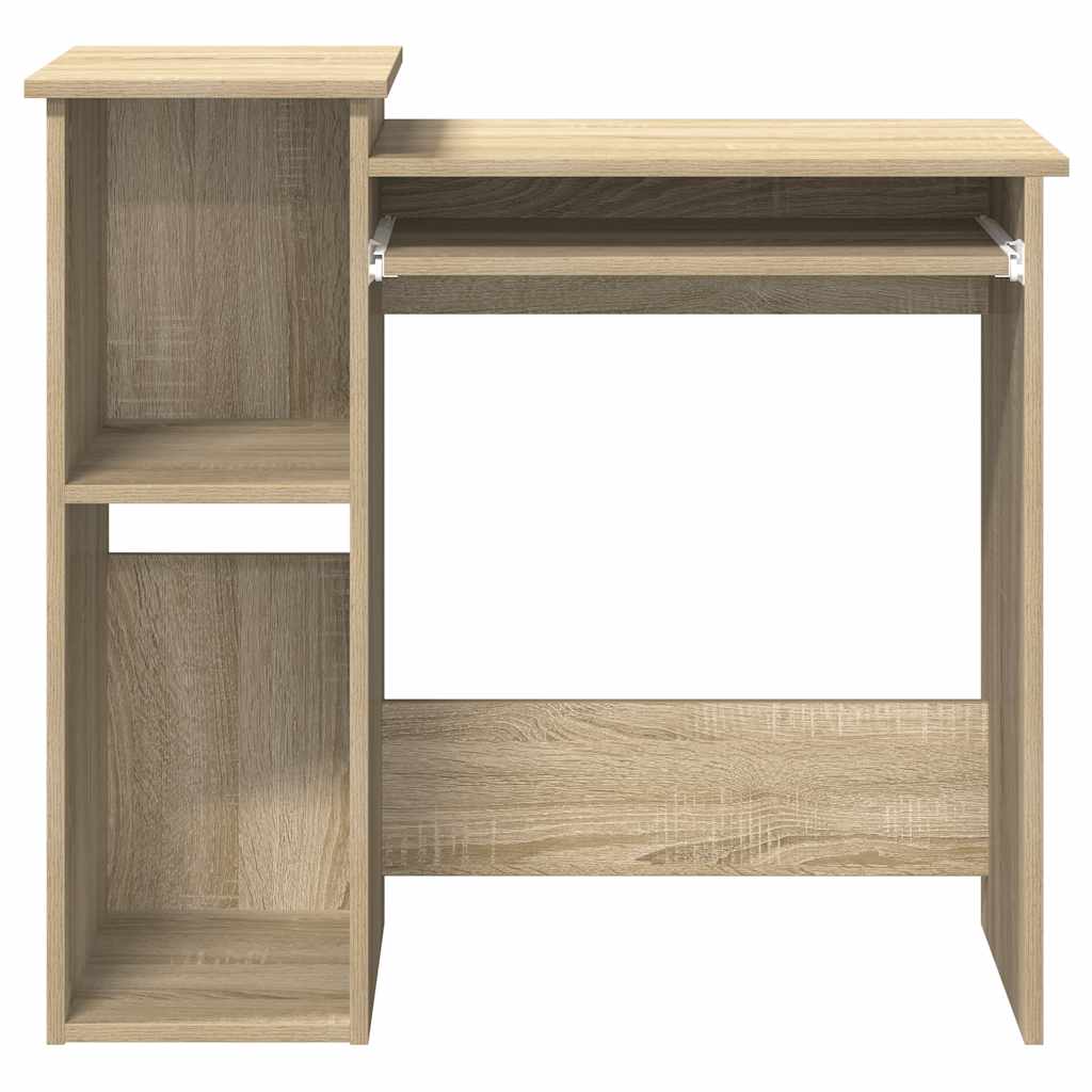 Bureau avec étagères en chêne Sonoma 84x40x78 cm matériau bois