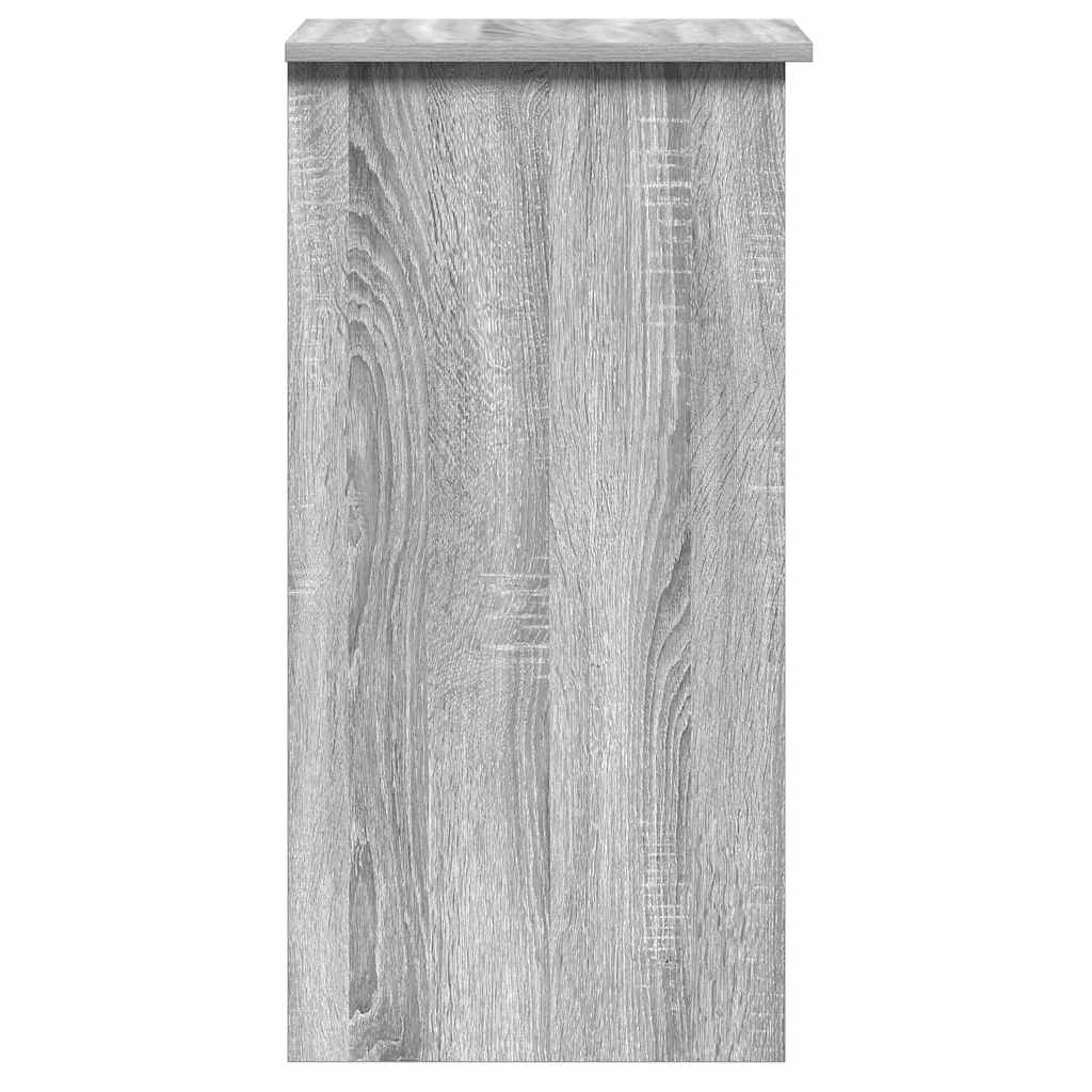 Bureau avec étagère, gris Sonoma, 84x40x78 cm, matériau à base de bois