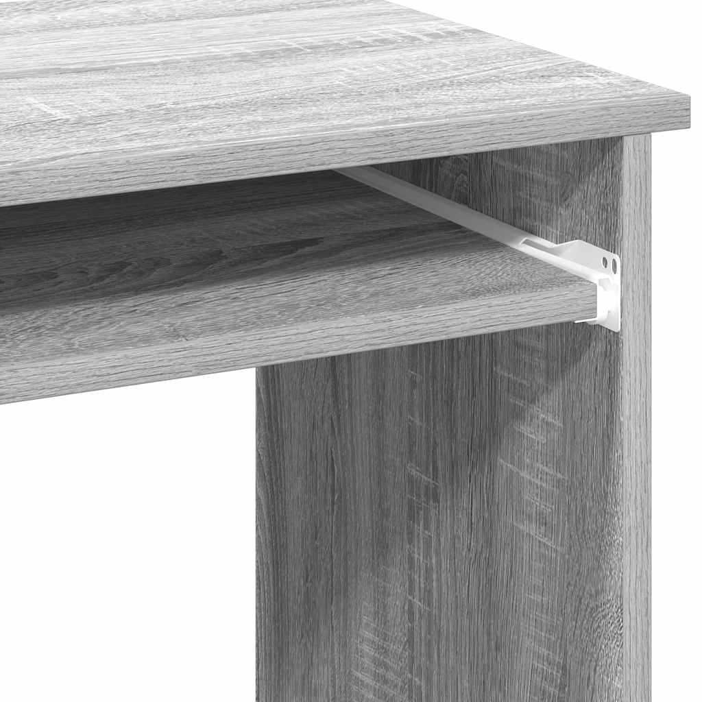 Bureau avec étagère, gris Sonoma, 84x40x78 cm, matériau à base de bois
