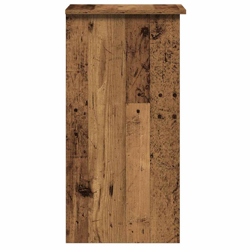 Desk with shelf, reclaimed wood look, 84x40x78cm, wood-based material