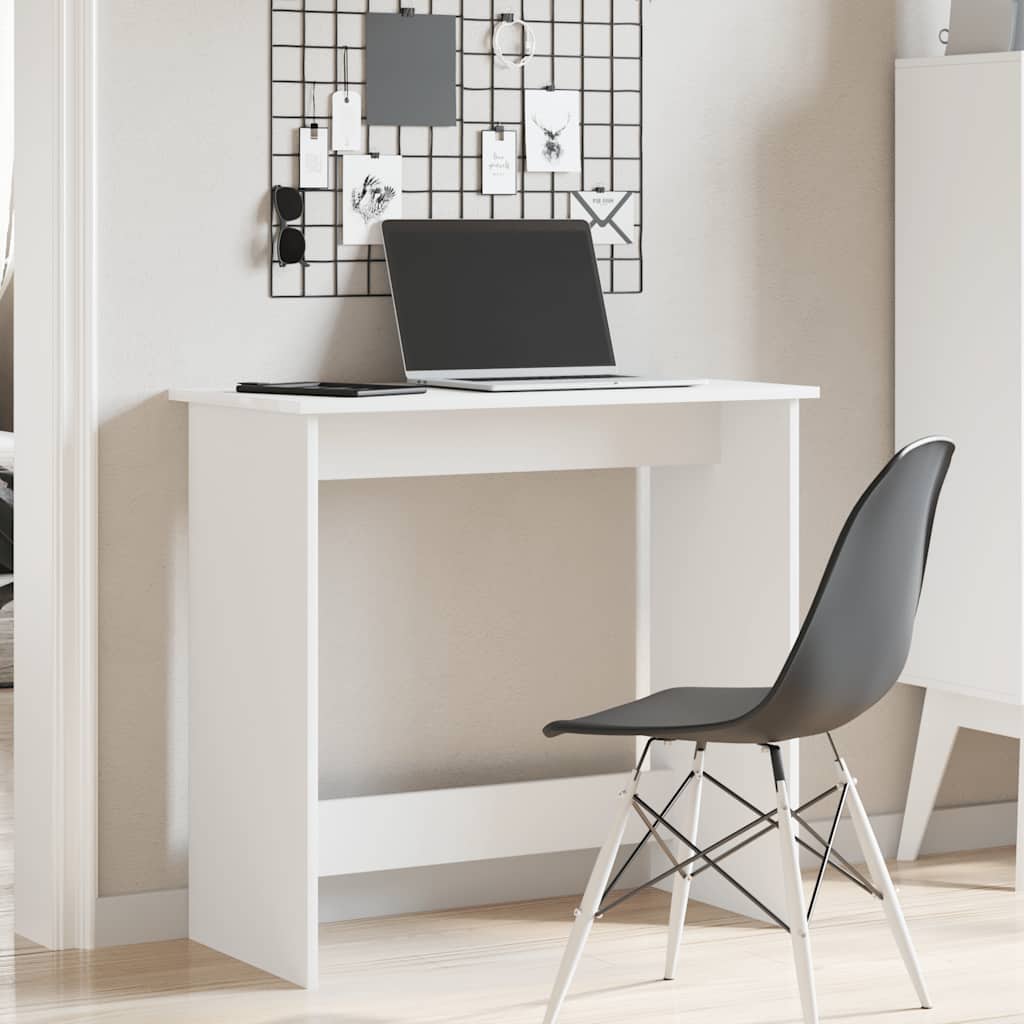 Bureau blanc 80×40×75 cm matériau bois