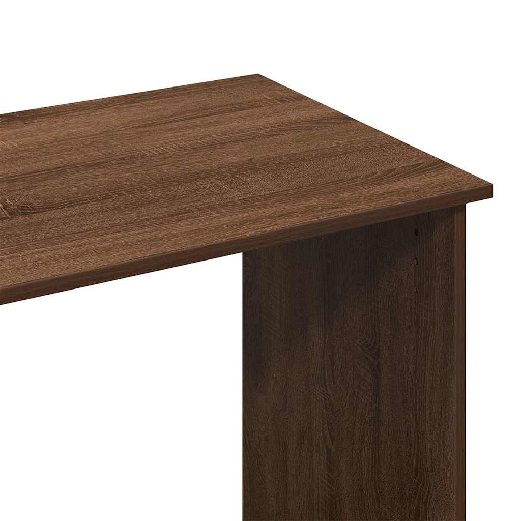 Bureau aspect chêne marron 80x40x75 cm en bois
