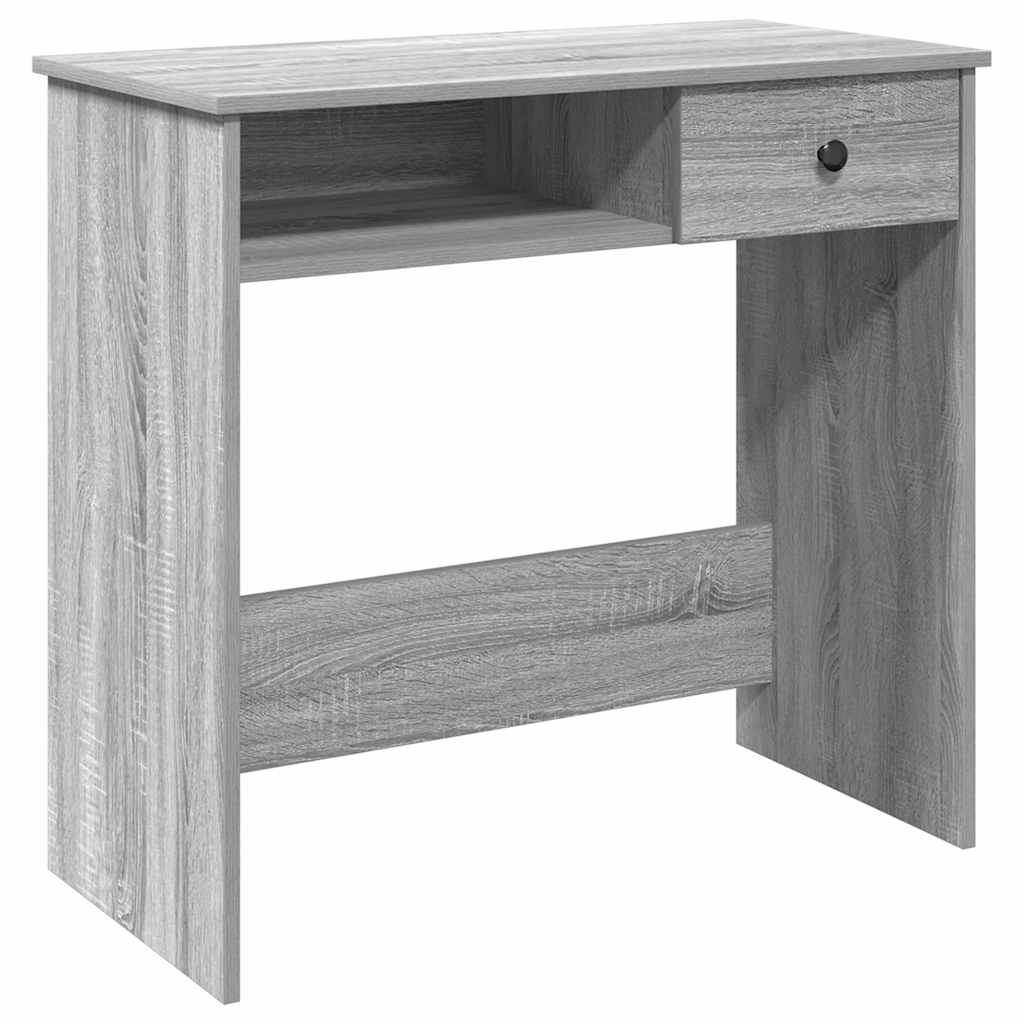 Bureau Sonoma gris 80x40x75 cm matériau bois