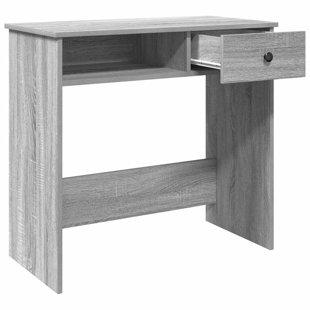 Bureau Sonoma gris 80x40x75 cm matériau bois
