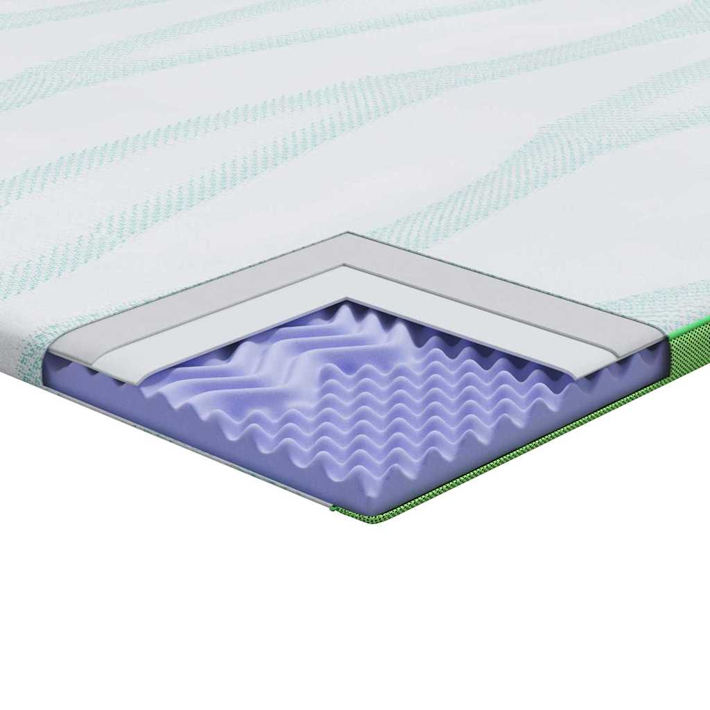 Matratzenpads Weiß und Grün 160 x 200 cm