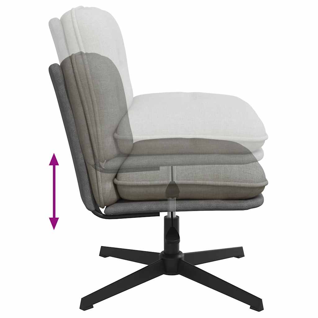 Office chair swivel light grey fabric