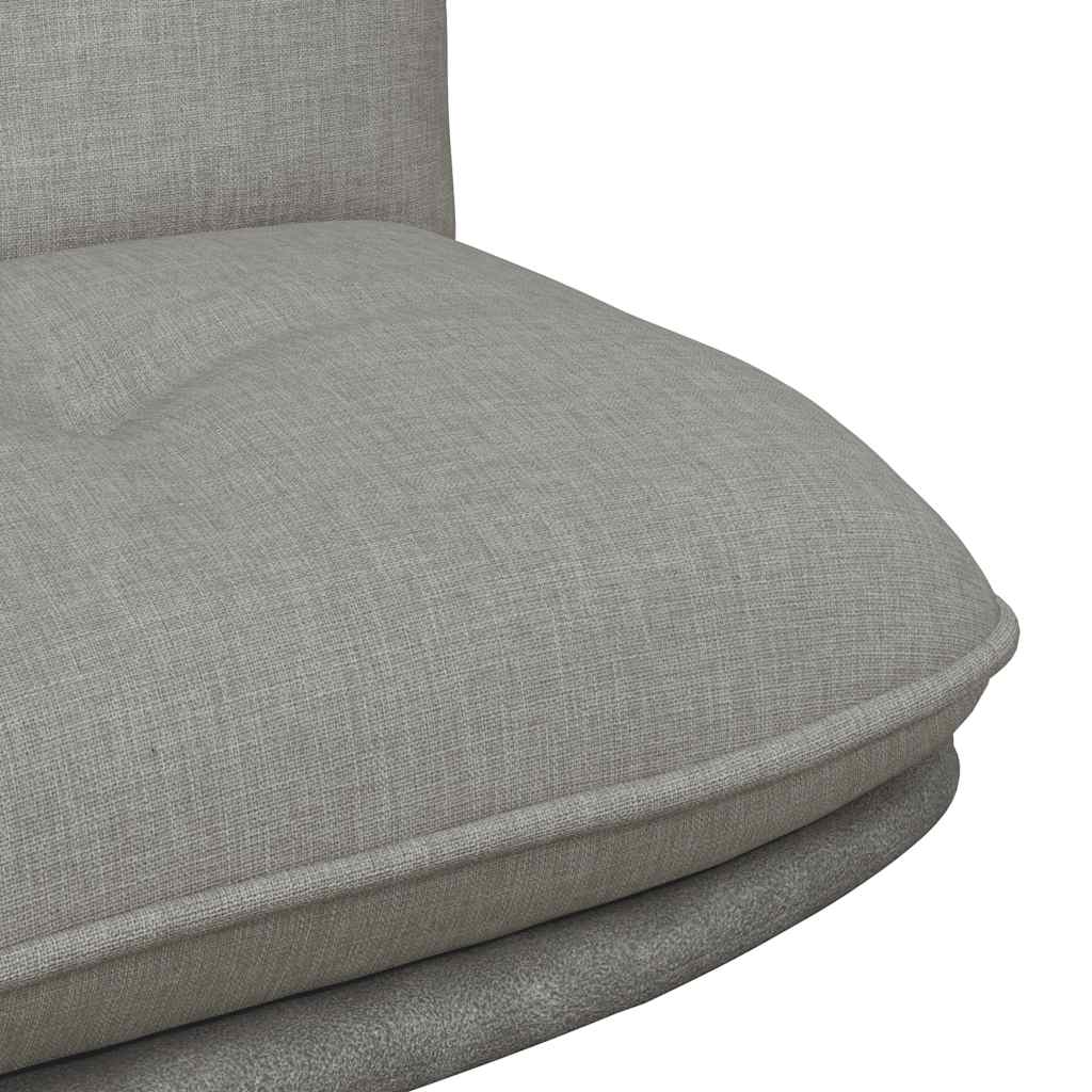 Office chair swivel light grey fabric
