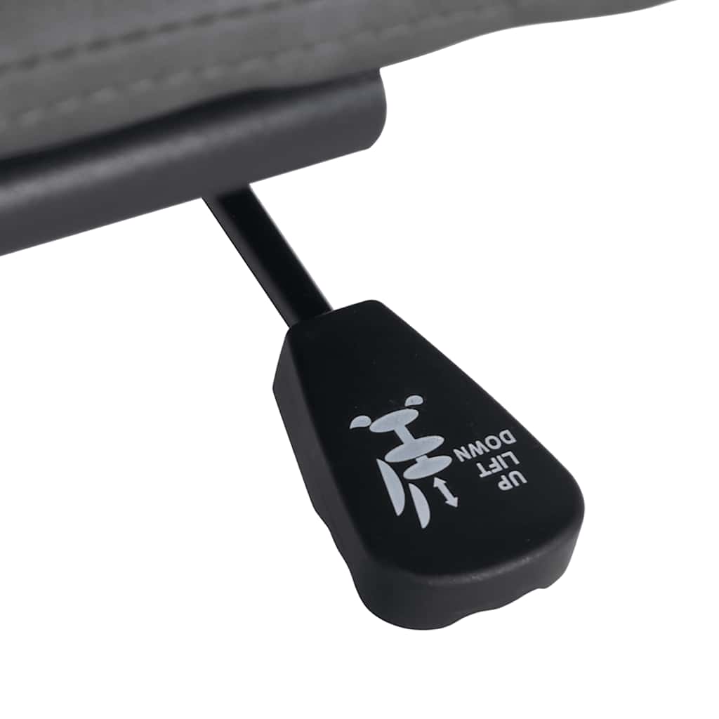 Office chair swivel light grey fabric