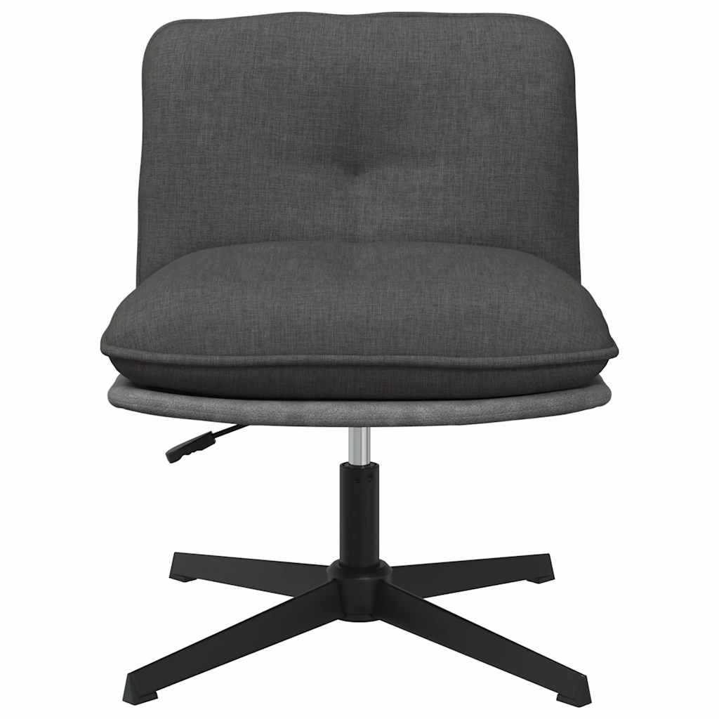 Office chair swivel dark grey fabric