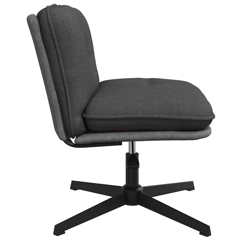 Office chair swivel dark grey fabric