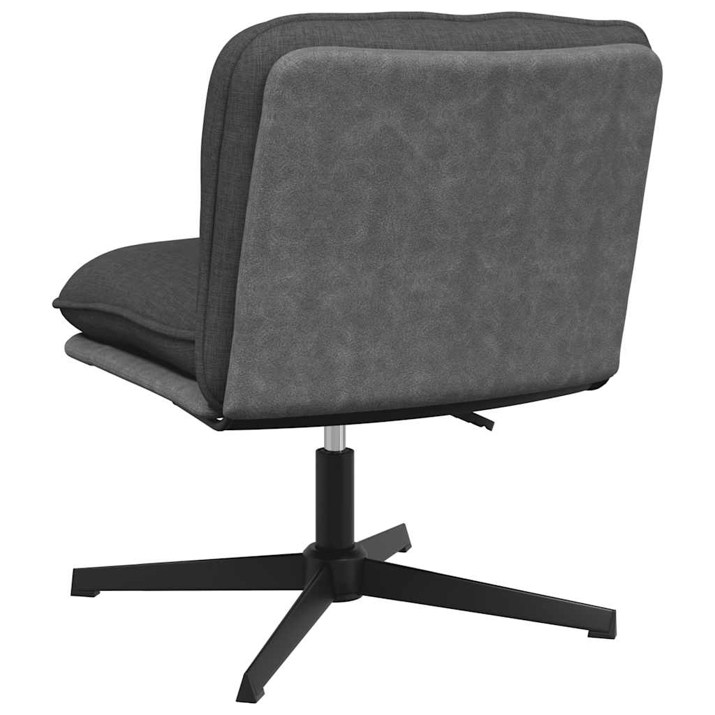Office chair swivel dark grey fabric